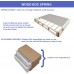 Mattress Solution SA4100z-6 6-3lps 4-Inch Low Profile Split Wood Traditional Box Foundation for Mattress King Spring Air Colletion