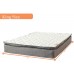 Nutan 10-Inch Pillow Top Foam Encased Medium Plush For Advanced Back Support Innerspring Mattress And 8 Traditional Wood Box Spring Foundation Set,King