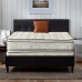 Nutan 12-Inch Medium Plush Double sided Pillowtop Innerspring Fully Assembled Mattress And 8 Wood Box Spring Foundation Set Queen