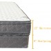 Nutan 12-Inch Medium Plush Hybrid Euro Top Foam Encased Improves Sleep by Reducing Back Pain Doubled Sided Innerspring Mattress and 8 Wood Box Spring Foundation Set Queen