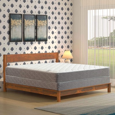 Nutan 8-Inch Gentle Firm Supportive Yet Remarkebly Comfortable Innerspring Mattress and 8 Wood Box Spring Foundation Set King