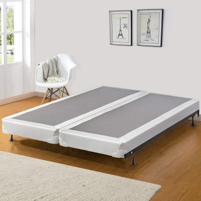 Spinal Solution 4 Fully Assembled Split Coil Box Spring for Mattress Queen Size Beige