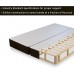 Spring Solution 4-Inch Wood Split Low Profile Traditional Box Spring Foundation for Mattress Set California King Black