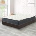 Treaton Mattress and Box Spring Set 10-Inch Memory Foam Medium Pillow Top Hybrid Mattress and 8 Wood Simple Assembly Box Spring Queen