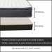 Treaton Mattress and Box Spring Set 10-Inch Memory Foam Medium Pillow Top Hybrid Mattress and 8 Wood Simple Assembly Box Spring Queen