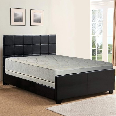 Zayton 9-Inch Gentle Firm Tight top Innerspring Mattress and 8 Wood Box Spring Foundation Set Twin