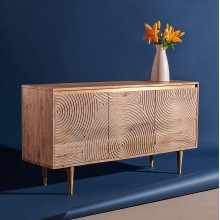 Safavieh Couture Collection Dalvin Natural and White Wash Wood Sideboard