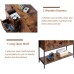 USIKEY Storage Cabinet with 2 Drawers & Doors Buffet Cabinet with Storage Industrial Floor Cabinet and Sideboard with 1 Open Shelf Console Sofa Table for Living Room Dining Room Rustic Brown