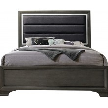 ACME Furniture 26260Q Carine Ii Queen Bed Charcoal Gray