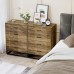 Chest of Drawers Wood 4 Drawer Dresser for Bedroom Nightstand for Bedroom Living Room Entryway Closet Easy Assembly Rustic Brown