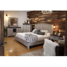 Crafters and Weavers Greenview Farmhouse Bedroom 5 Piece Set Gray King