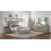 Modus Alexandra 5 PC Full Platform Bedroom Set w Chest in Rustic Latte