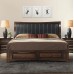 Roundhill Furniture Broval 179 Light Espresso Finish King Storage Bed Dresser Mirror Night Stand Chest Wood Bed Room Set