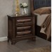 Roundhill Furniture Broval 179 Light Espresso Finish King Storage Bed Dresser Mirror Night Stand Chest Wood Bed Room Set