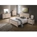 Roundhill Furniture Imerland Contemporary White Wash Finish Bedroom Set 6-Piece,