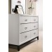 Roundhill Furniture Stout Contemporary Panel Bedroom Set with Queen Bed Dresser Mirror Night Stand Chest White