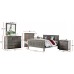 simple relax SR03AM7973Q-5PC-CHEST Bedroom Set Weathered Gray