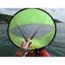 Abaodam Kayak Boat Wind Sail Canoe Paddle Board Sail with Clear Window Fishing Rowing Boat Inflatable Outboard Drifting Green 3pcs 42. 5 108cm
