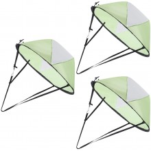 Abaodam Kayak Boat Wind Sail Canoe Paddle Board Sail with Clear Window Fishing Rowing Boat Inflatable Outboard Drifting Green 3pcs 42. 5  108cm