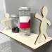 Baoblaze Little Person DIY Wooden Storage Rack Holder with Iron Frame and Screws Durable Good Texture