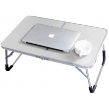 ShiSyan Laptop Bed Table Desk Foldable Breakfast Tray Reading Holder Aluminum Alloy Silver
