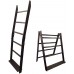 The LadderRack 2-in-1 Quilt Display Rack 5 Rung 24 Model Weathered Black