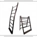 The LadderRack It's 2 Quilt Racks in 1! 7 Rung 30 Model Weathered Black