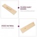 VOSAREA 2pcs Wooden Folding Quilt Boards Practical Quit Folding Auxiliary Wooden Tool