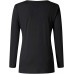 Women's Long Sleeve Comfy Swing Tunic Top Blouse Tie Dye Leopard Print Loose Casual Fit T Shirt