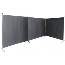 3 Panel Private Cubicle Room Divider – Folding Partition Privacy Screen for School Church Office Classroom Dorm Room Studio Conference Each Side Panel Size 72" W X 71" All 3 Together 216'' L