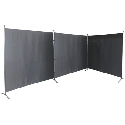 3 Panel Private Cubicle Room Divider – Folding Partition Privacy Screen for School Church Office Classroom Dorm Room Studio Conference Each Side Panel Size 72 W X 71 All 3 Together 216'' L