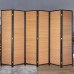 4 Panel 5.6 Ft Modern Cutout Room Divider Handwork Solid Wood Room Dividers Foldable Partition Room Dividers Room Divider Extra Long Freestanding Folding Privacy Screens Room Divider Brown
