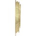 Deco 79 Traditional Carved Wood 4-Panel Room Divider 72 H x 80 L Weathered Gold Finish