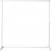 Don't Look at Me Privacy Room Divider Basics Extendable White Frame with Black Fabric