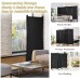 Giantex 4 Panel Room Divider 5.6Ft Folding Screen Home Office Freestanding Tall Partition Lightweight Wall Divider for Dressing Bedroom Privacy Screen Room Dividers Black
