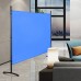 Grezone Room Divider Single Panel Portable Partition Screen Office Partition for Home Office Dorm Decor Sky-Blue