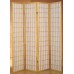 GTU Furniture Japanese Style 4 Panels Wood Shoji Room Divider Screen Oriental for Home Office Natural