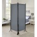 Proman Products FS17181 Galaxy II Indoor Outdoor Room Divider 2-Panels 24 w Panel Water Repellent Fabric Metal Frame 50.25 W x 12 D x 71 H Gray