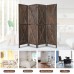 Room Divider Screen Outdoor Privacy Screens Folding Partition Room Dividers 6ft Tall Portable Freestanding Privacy Screen W X-Shaped Design for Home Office 4 Panels