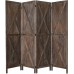 Room Divider Screen Outdoor Privacy Screens Folding Partition Room Dividers 6ft Tall Portable Freestanding Privacy Screen W X-Shaped Design for Home Office 4 Panels