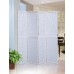Roundhill Furniture Giyano 4 Panel Wood Frame Screen Room Divider 70.00 x 1.00 x 70.00 Inches White