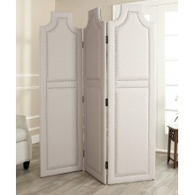 Safavieh Home Collection Darcy Taupe with Silver Nailhead Trim Room Divider