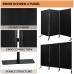 SmarketBuy Room Divider 3 Panels Folding Partition Privacy Screen Outdoor Indoor for Home Decor Office Yard Bedroom Black 71.7 x 88.2