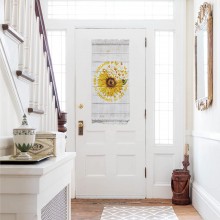 Sunflowers Yellow Butterfly Door Curtain for Doorway Privacy Room Divider Curtains Soundproofing Curtains for Bedroom Closet 40 Inch Long Blooms Rustic Wood