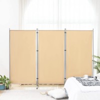 TE DEUM 3 Panel Room Divider 6 Ft Tall Folding Privacy Screen Room Dividers Freestanding Room Partition Wall Dividers  102" W X 23" D x 71" H Arch