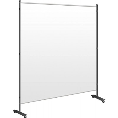 VEVOR Office Partition 71 W x 14 D x 72 H Room Divider Wall w Thicker Non-See-Through Fabric Office Divider Steel Base Portable Office Walls Divider Cream Room Partition for Room Office Restaurant