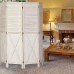 Wnutrees 4 Panel Rustic Wood Room Divider 5.8 Ft Tall Farmhouse Folding Privacy Screens Freestanding Partition Wall dividers for Rooms Room Separator Temporary Wall Rustic Barnwood White