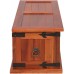 FAMIROSA Storage Chest 23.6x9.8x8.7 Solid Acacia Wood