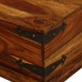 FAMIROSA Storage Chest Solid Sheesham Wood 35.4x19.7x13.8