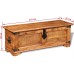 Festnight Rustic Storage Chest Mango Wood Storage Box Trunk Cabinet with Latch Closure and Handle for Bedroom Closet Home Organizer Collection Furniture Decor 43 x 14 x 16 Inches L x W x H